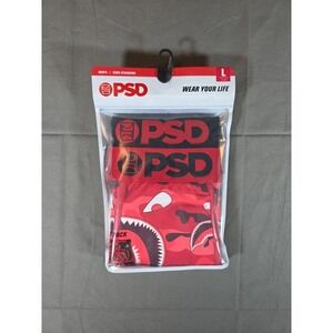 PSD Men's Big Red Print Boxer Briefs  2 Pack Large